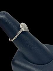 Lady's Diamond Engagement Ring 45 Diamonds .49 Carat T.W. 10K White Gold